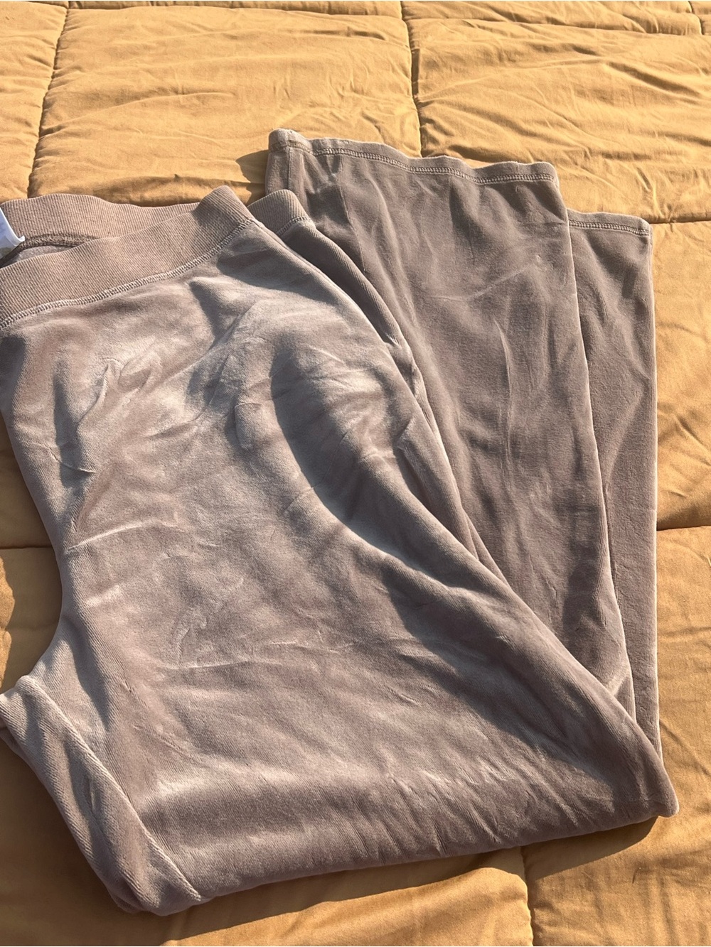 liz & co Zip Hoodie & Matching Pants Neutral Taupe Comfy Loungewear Size Large - Picture 3 of 6